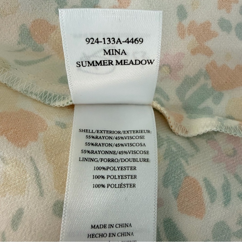 Rails Mina Summer Meadow Floral Dress in Cream and Orange | M - Picture 9 of 9